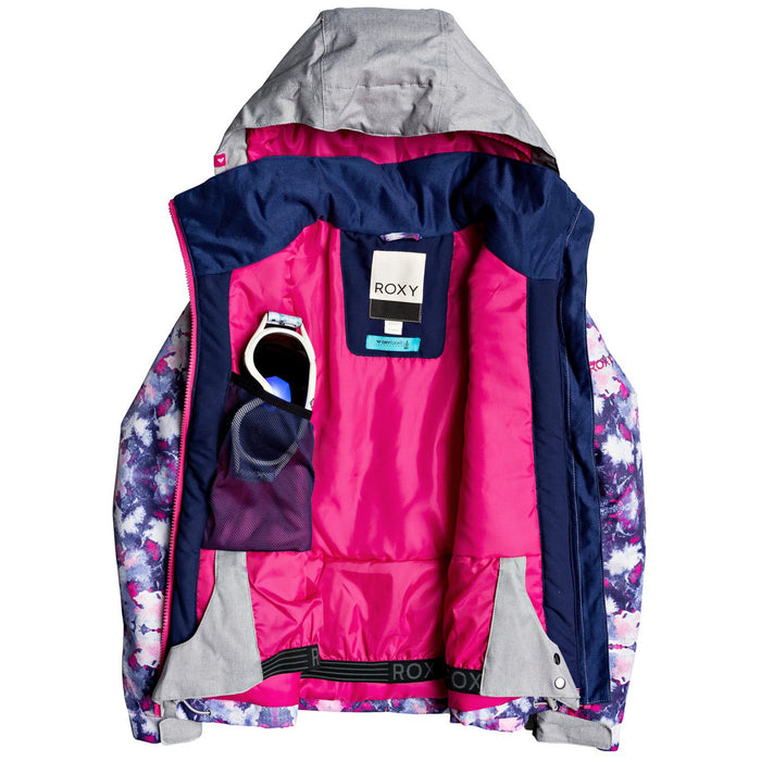 Roxy Delski Jacket - Girls' Medieval Blue Cloudy Day