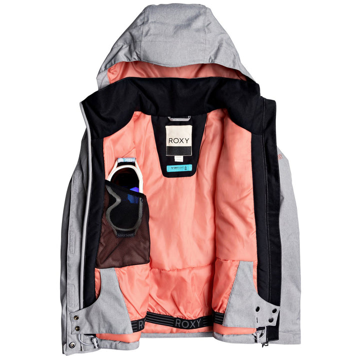 Roxy Jetty Solid Jacket - Girls' Heather Grey