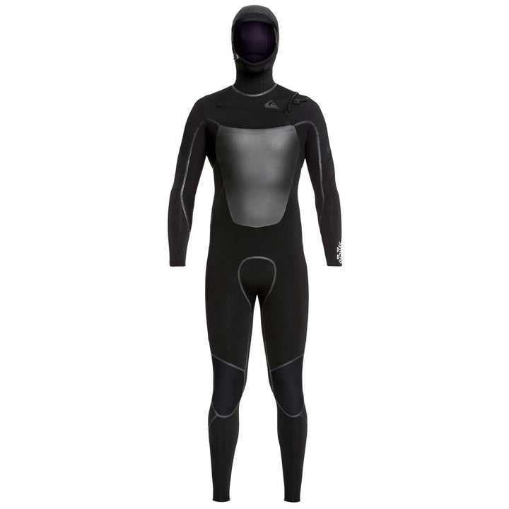 Quiksilver 4/3 Syncro+ Chest Zip LFS Hooded Wetsuit Black