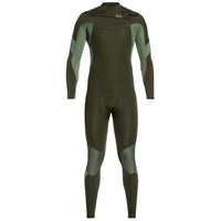 Quiksilver 4/3 Syncro Chest Zip GBS Wetsuit Dark Ivy/ Shade Olive::Dark Ivy/ Shade Olive
