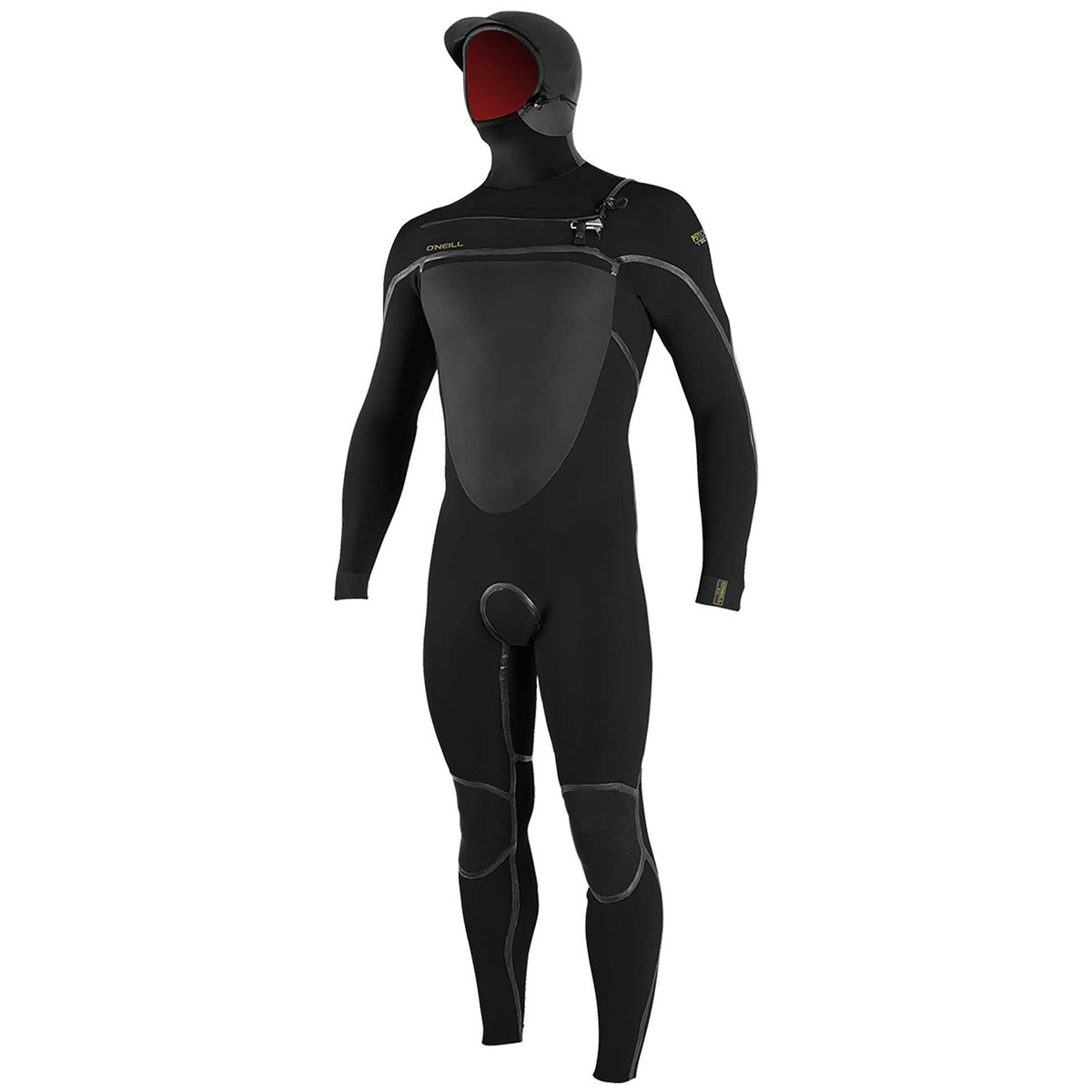O'Neill 5.5/4+ Psycho Tech Chest Zip Hooded Wetsuit Black/Black