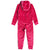 Roxy Cozy Up Hooded Fleece Onesie - Little Girls' Beetroot Pink