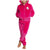 Roxy Cozy Up Hooded Fleece Onesie - Little Girls' Beetroot Pink