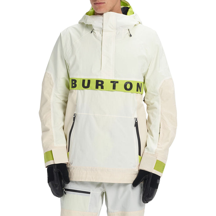 Burton Frostner Anorak Stout White/Almond Milk Ripstop/Tender Shoots