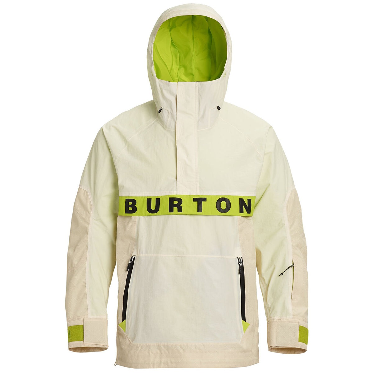 Burton Frostner Anorak Stout White/Almond Milk Ripstop/Tender Shoots