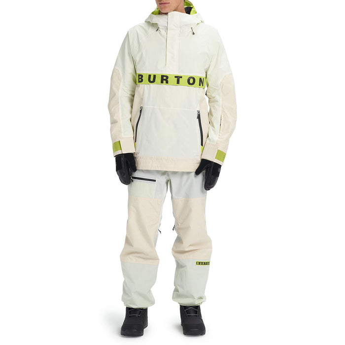Burton Frostner Anorak Stout White/Almond Milk Ripstop/Tender Shoots