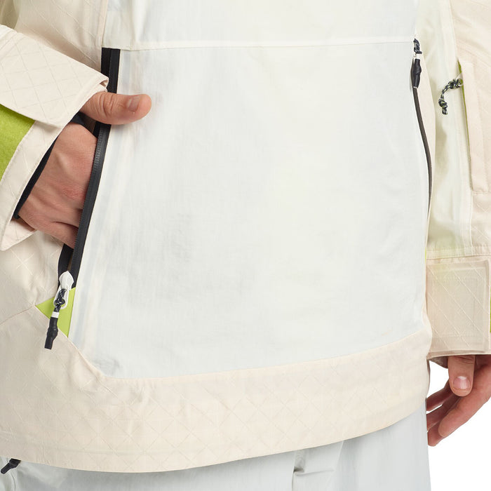 Burton Frostner Anorak Stout White/Almond Milk Ripstop/Tender Shoots
