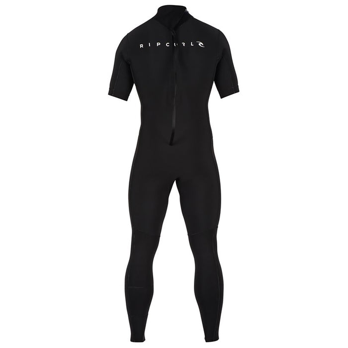 Rip Curl Aggrolite Short Sleeve Back Zip Springsuit Black