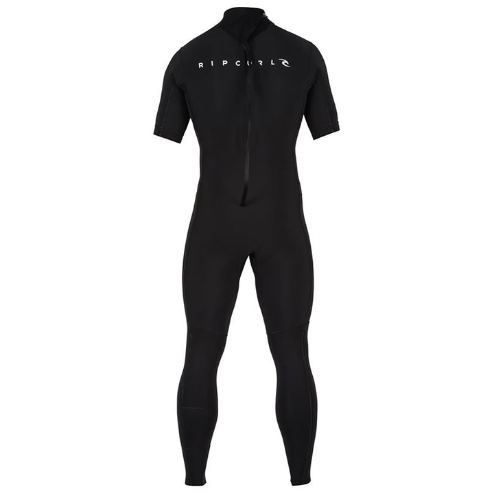 Rip Curl Aggrolite Short Sleeve Back Zip Springsuit Black