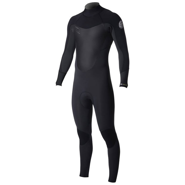 Rip Curl 4/3 Dawn Patrol Back Zip Wetsuit Black