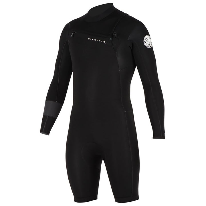 Rip Curl 2/2 Aggrolite Long Sleeve Chest Zip Springsuit Black