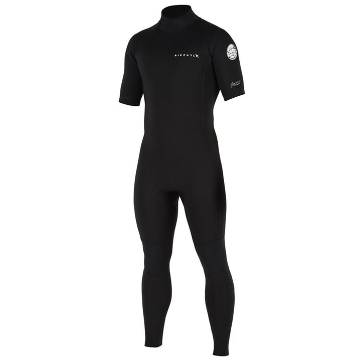 Rip Curl Aggrolite Short Sleeve Back Zip Springsuit Black