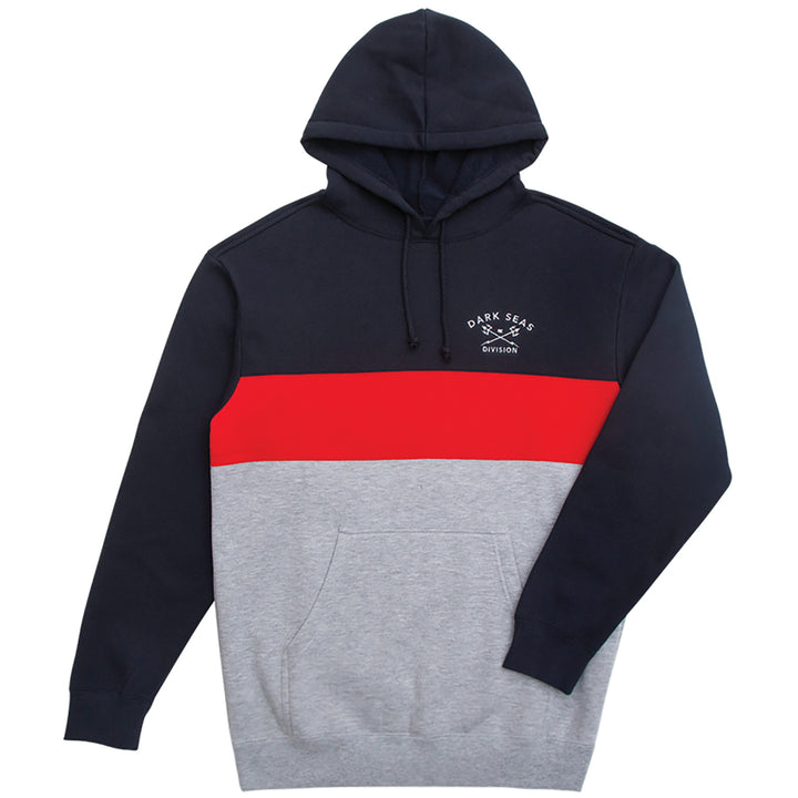 Dark Seas Monterey Hoodie Navy/Red