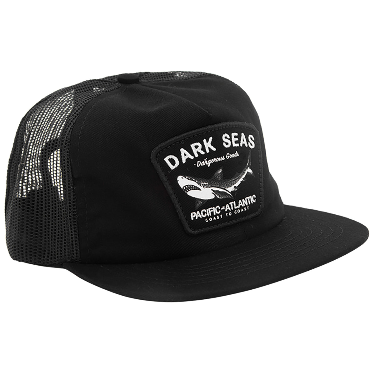 Dark Seas White Pointer Hat Black