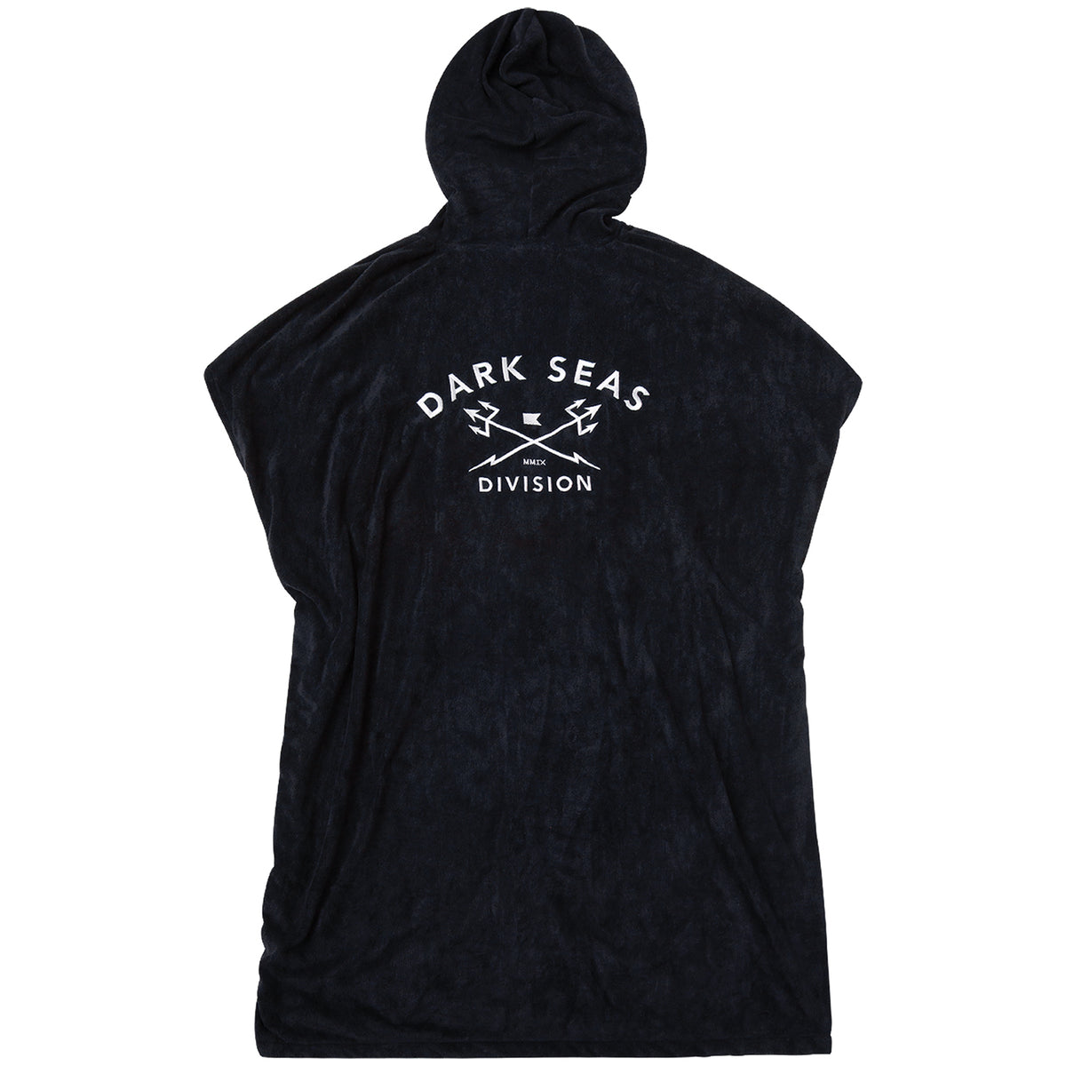 Dark Seas Embroidered Hooded Towel Black