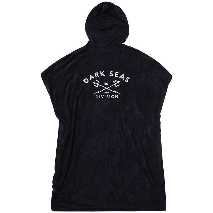 Dark Seas Embroidered Hooded Towel Black