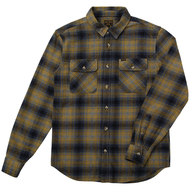 Dark Seas Exposure Long-Sleeve Shirt Navy/Tobacco