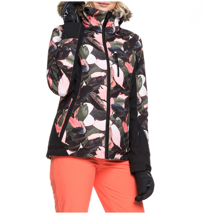 Roxy Jet Ski Premium Jacket - Women's Living Coral Plumes