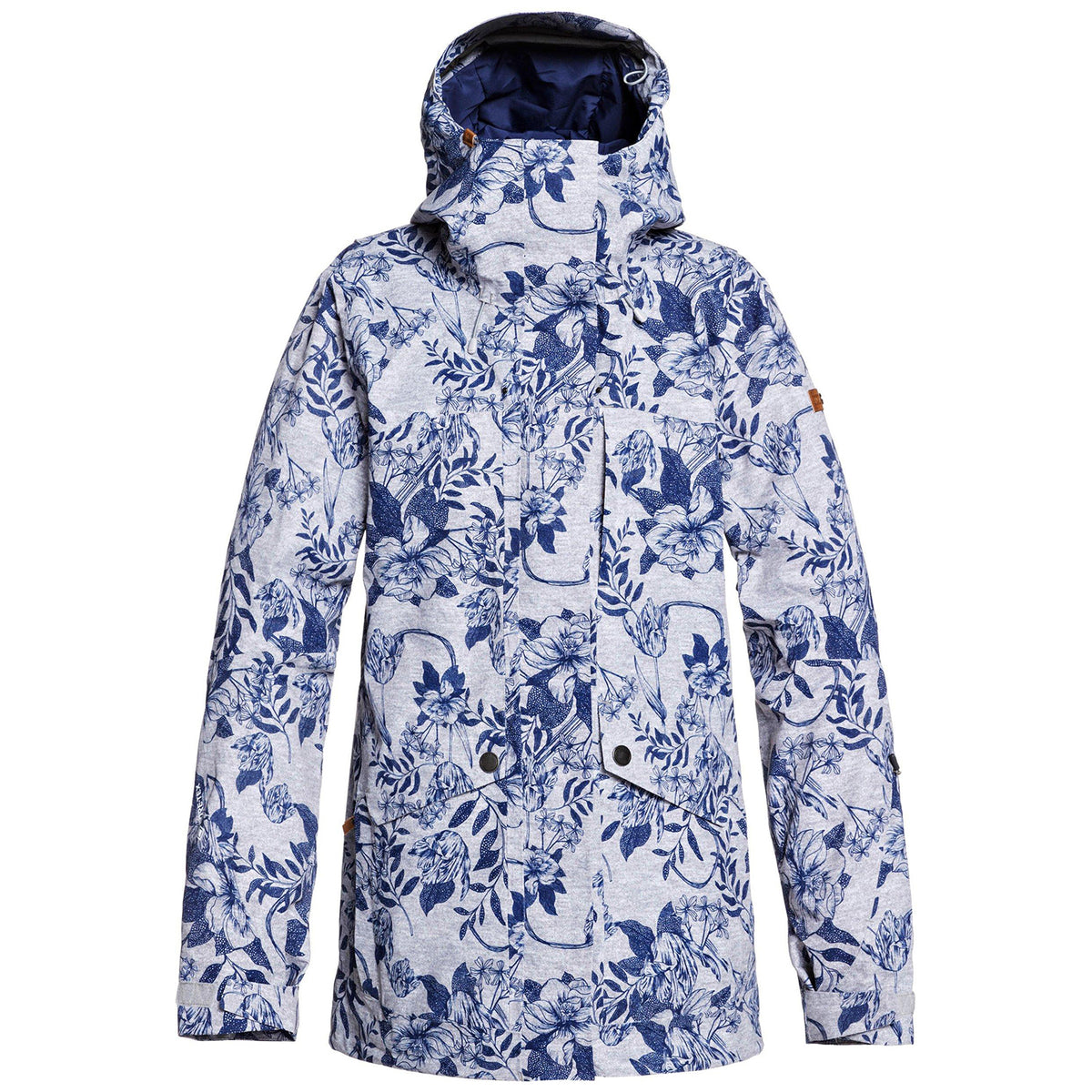Roxy Glade Printed GORE-TEX 2L Jacket - Women's Heather Grey Botanical Flowers