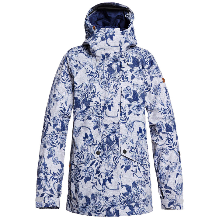 Roxy Glade Printed GORE-TEX 2L Jacket - Women's Heather Grey Botanical Flowers
