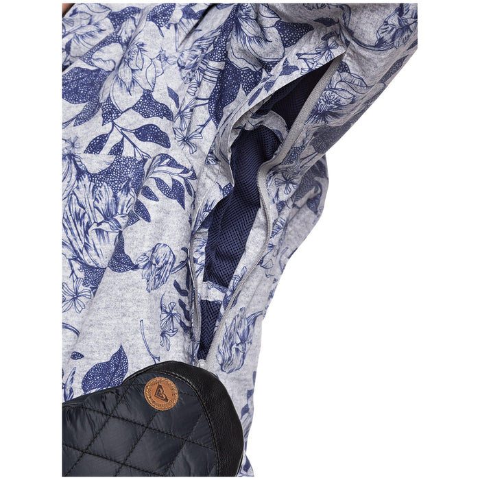 Roxy Glade Printed GORE-TEX 2L Jacket - Women's Heather Grey Botanical Flowers