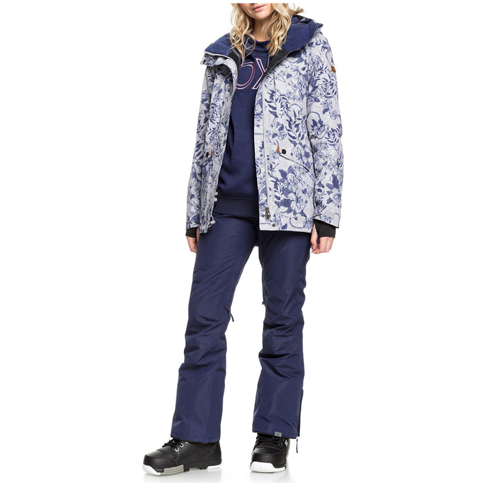 Roxy Glade Printed GORE-TEX 2L Jacket - Women's Heather Grey Botanical Flowers