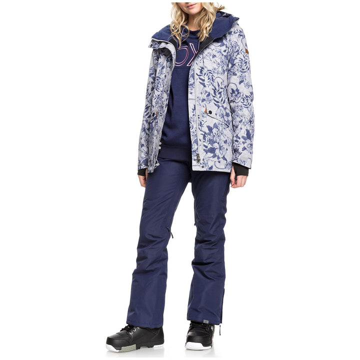Roxy Glade Printed GORE-TEX 2L Jacket - Women's Heather Grey Botanical Flowers