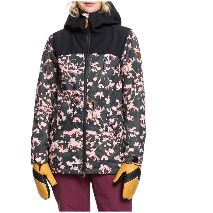 Roxy Stated Jacket - Women's True Black Poppy