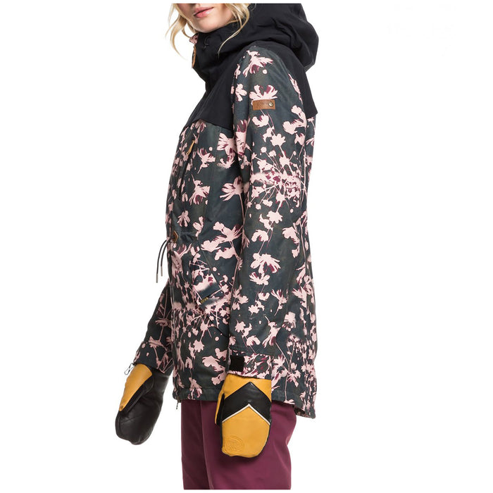 Roxy Stated Jacket - Women's True Black Poppy