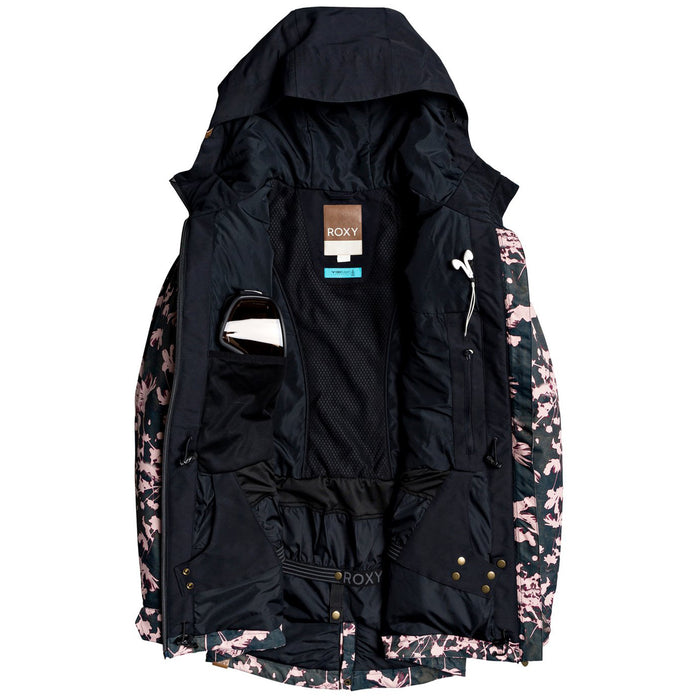 Roxy Stated Jacket - Women's True Black Poppy