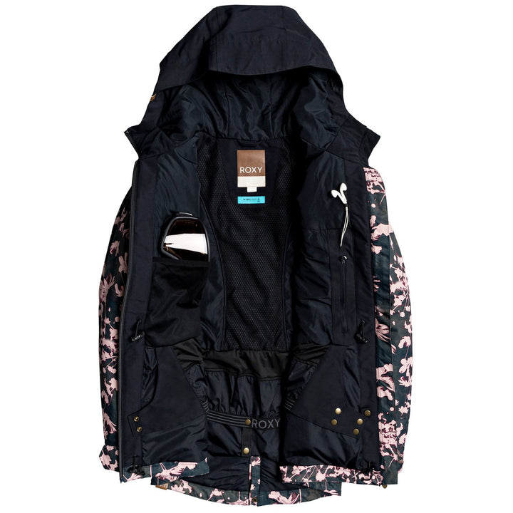 Roxy Stated Jacket - Women's True Black Poppy