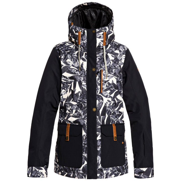 Roxy Andie Jacket - Women's Oyster Gray Hawaiian Palm Leaf