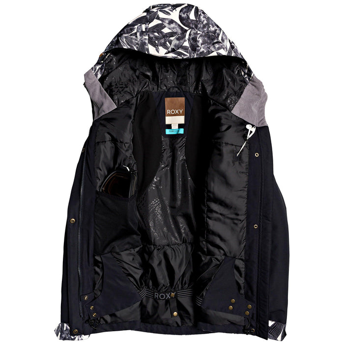 Roxy Andie Jacket - Women's Oyster Gray Hawaiian Palm Leaf