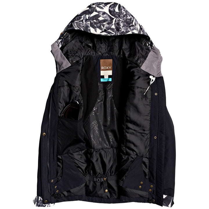 Roxy Andie Jacket - Women's Oyster Gray Hawaiian Palm Leaf