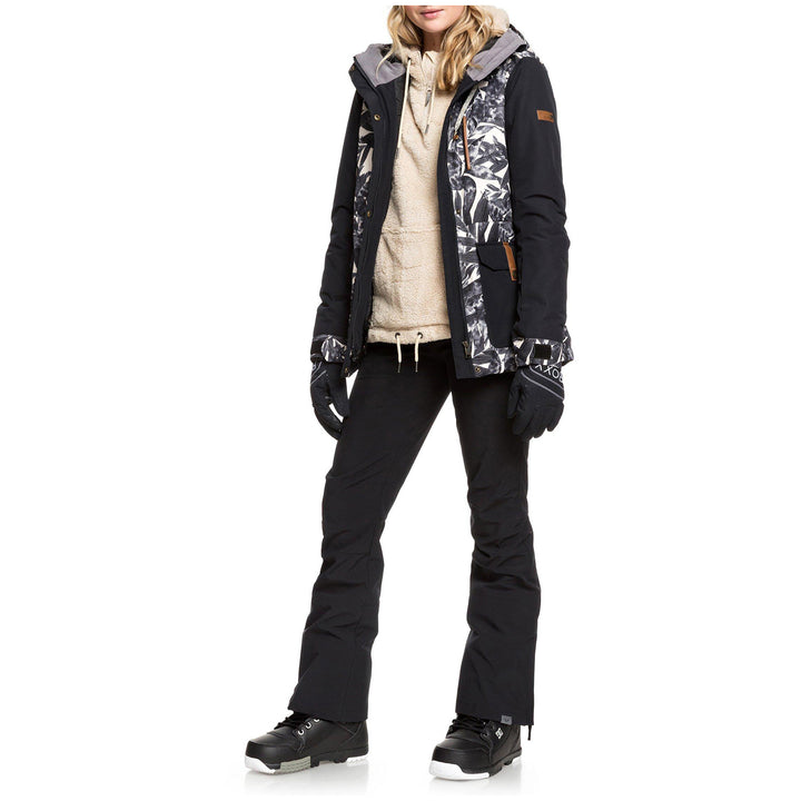 Roxy Andie Jacket - Women's Oyster Gray Hawaiian Palm Leaf