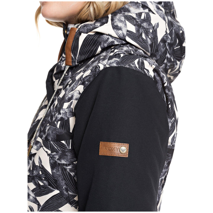Roxy Andie Jacket - Women's Oyster Gray Hawaiian Palm Leaf