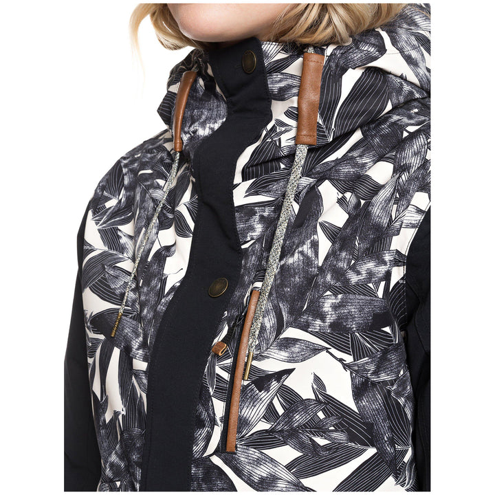 Roxy Andie Jacket - Women's Oyster Gray Hawaiian Palm Leaf