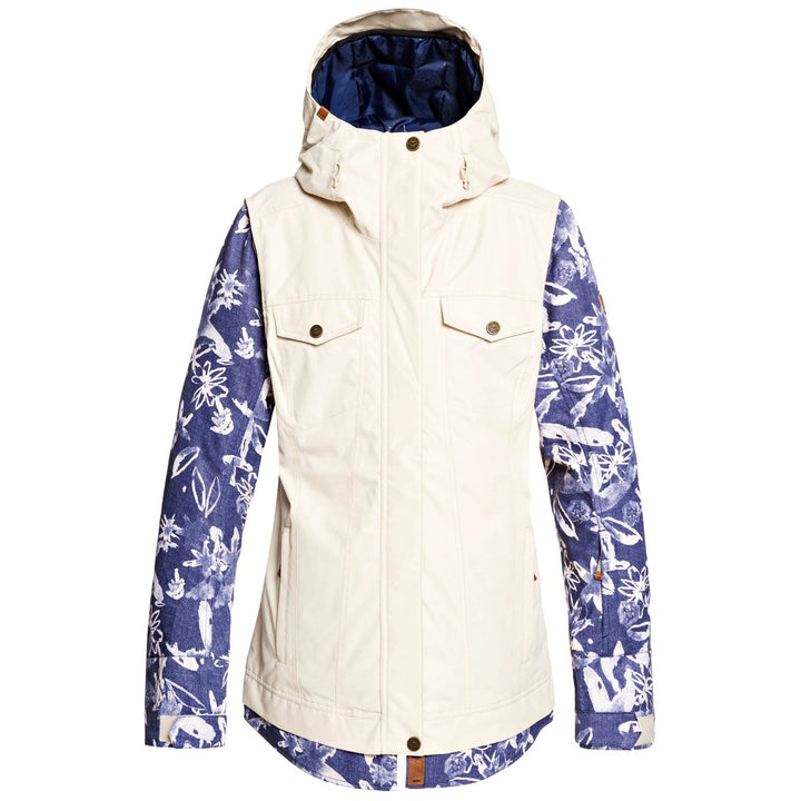 Roxy Cedar Jacket - Women's Mid Denim Bleached Flowers