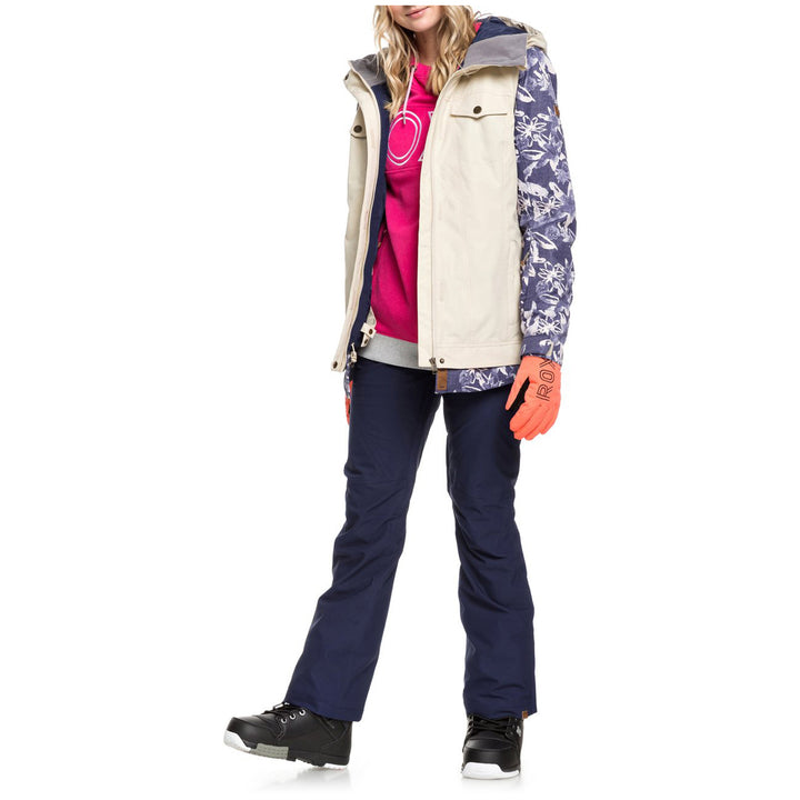 Roxy Cedar Jacket - Women's Mid Denim Bleached Flowers