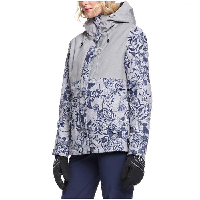 Roxy Jetty 3-in-1 Jacket - Women's Heather Grey Botanical Flowers