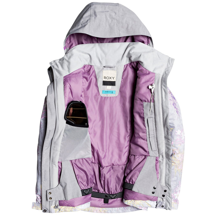 Roxy Jetty Block Jacket - Women's Micro Chip Edelweiss