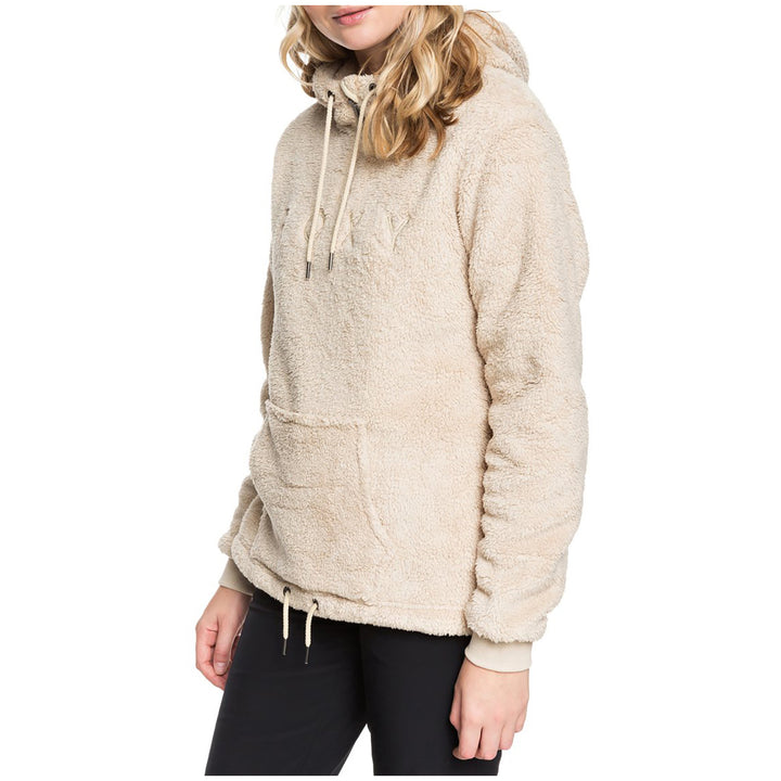 Roxy Pluma Sherpa Hoodie- Women's Oyster Gray
