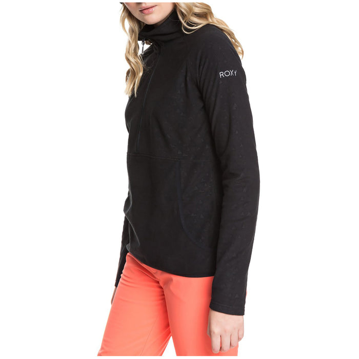 Roxy Cascade Fleece - Women's True Black Risingpeak Embos