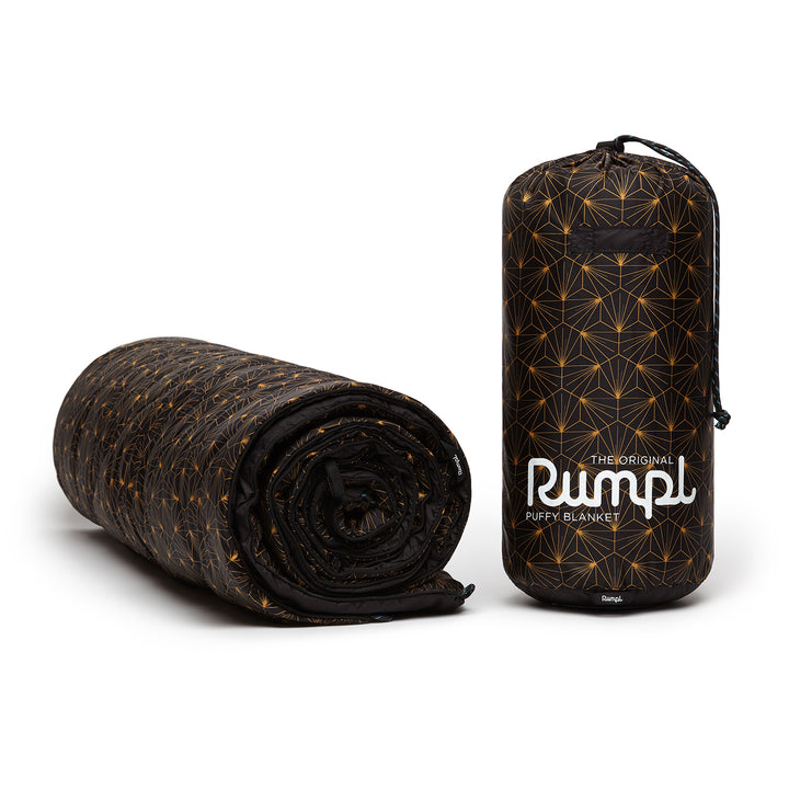 Rumpl Original Puffy Blanket - Black & Gold Black & Gold