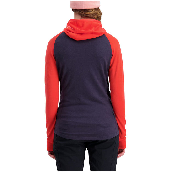 MONS ROYALE Ascend Midi Full Zip Hoodie - Women's 9 Iron/Poppy/Rosewater