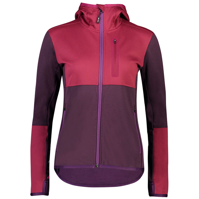 MONS ROYALE Approach Tech Mid Hoodie - Women's Eggplant/Rosewood