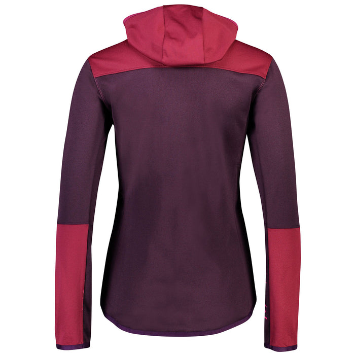MONS ROYALE Approach Tech Mid Hoodie - Women's Eggplant/Rosewood