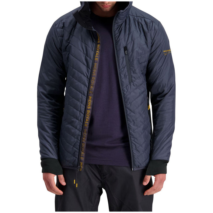 MONS ROYALE Arete Insulation Hoodie Gunmetal