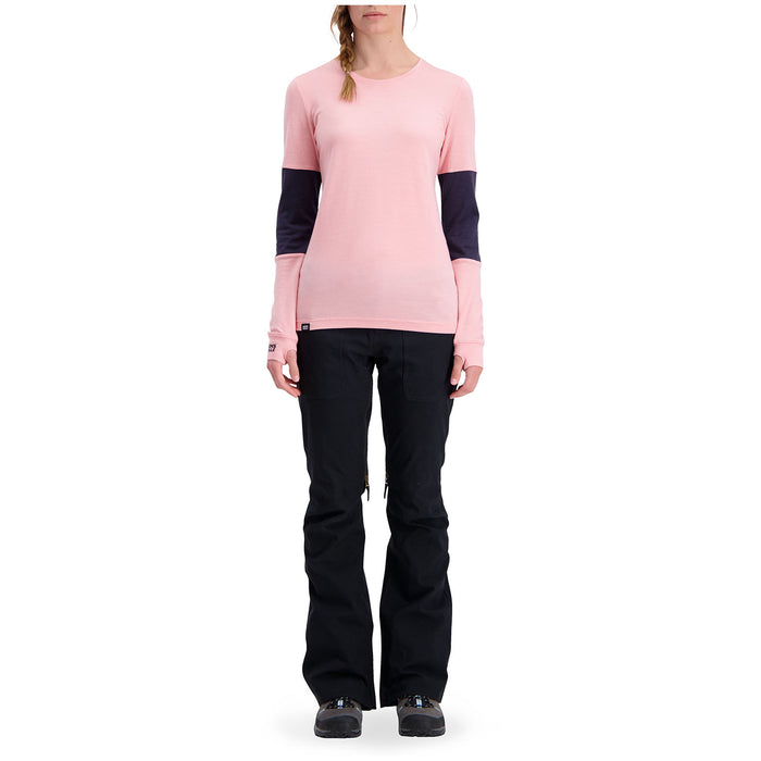 MONS ROYALE Cornice Long Sleeve Top - Women's Rosewater/9 Iron