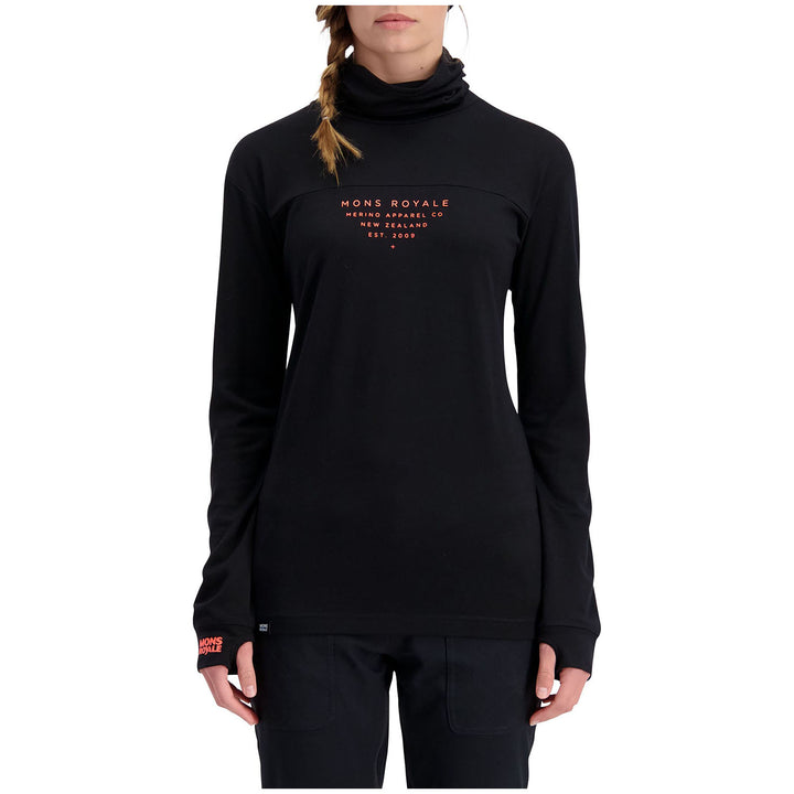MONS ROYALE Yotei BF High Neck Top - Women's Black